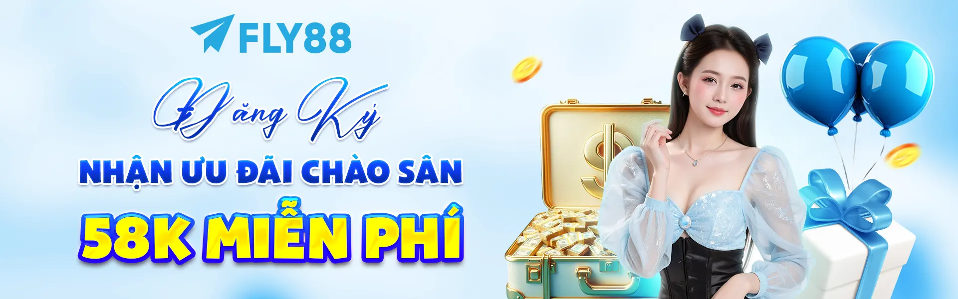 Banner Fly88 về casino live và game bài tham khảo